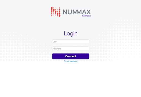 Nummax Manager login