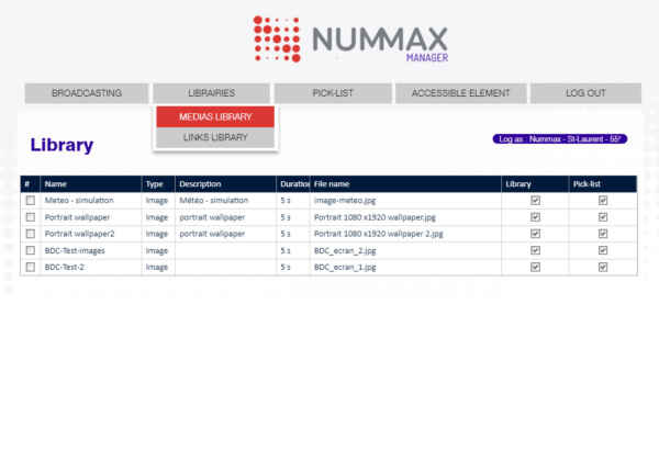 Nummax Manager library