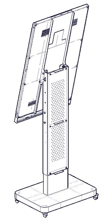 Schema de pied roulant pour Poster LED