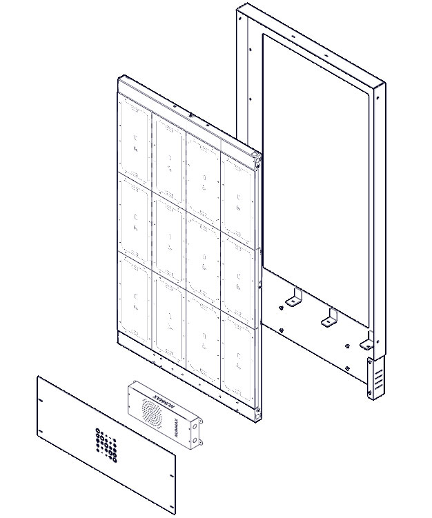 Wall mounted LED Poster